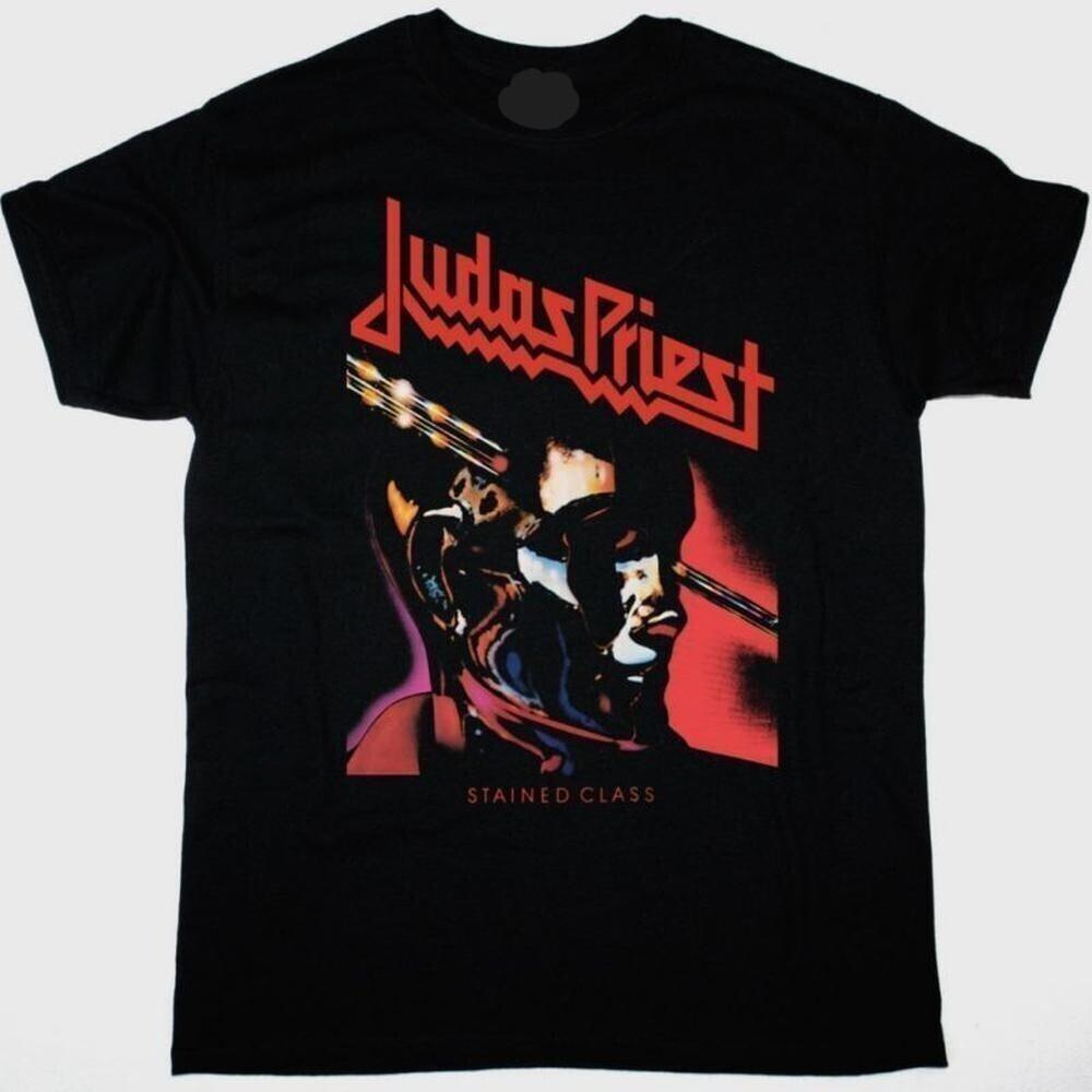 Judpriest Stained Class 1978 Heavy Metal  Black Band TShirt